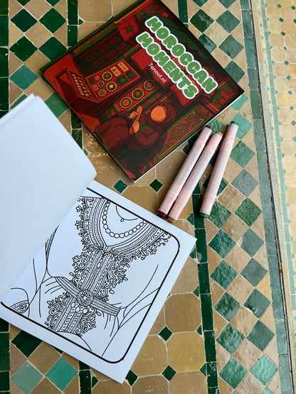 Livre de coloriage Moments marocains