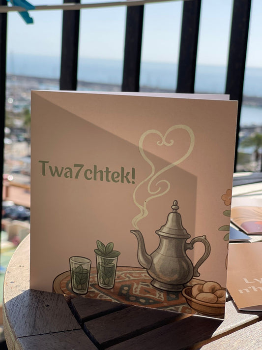 Twa7chtek! – Wenskaart met envelop
