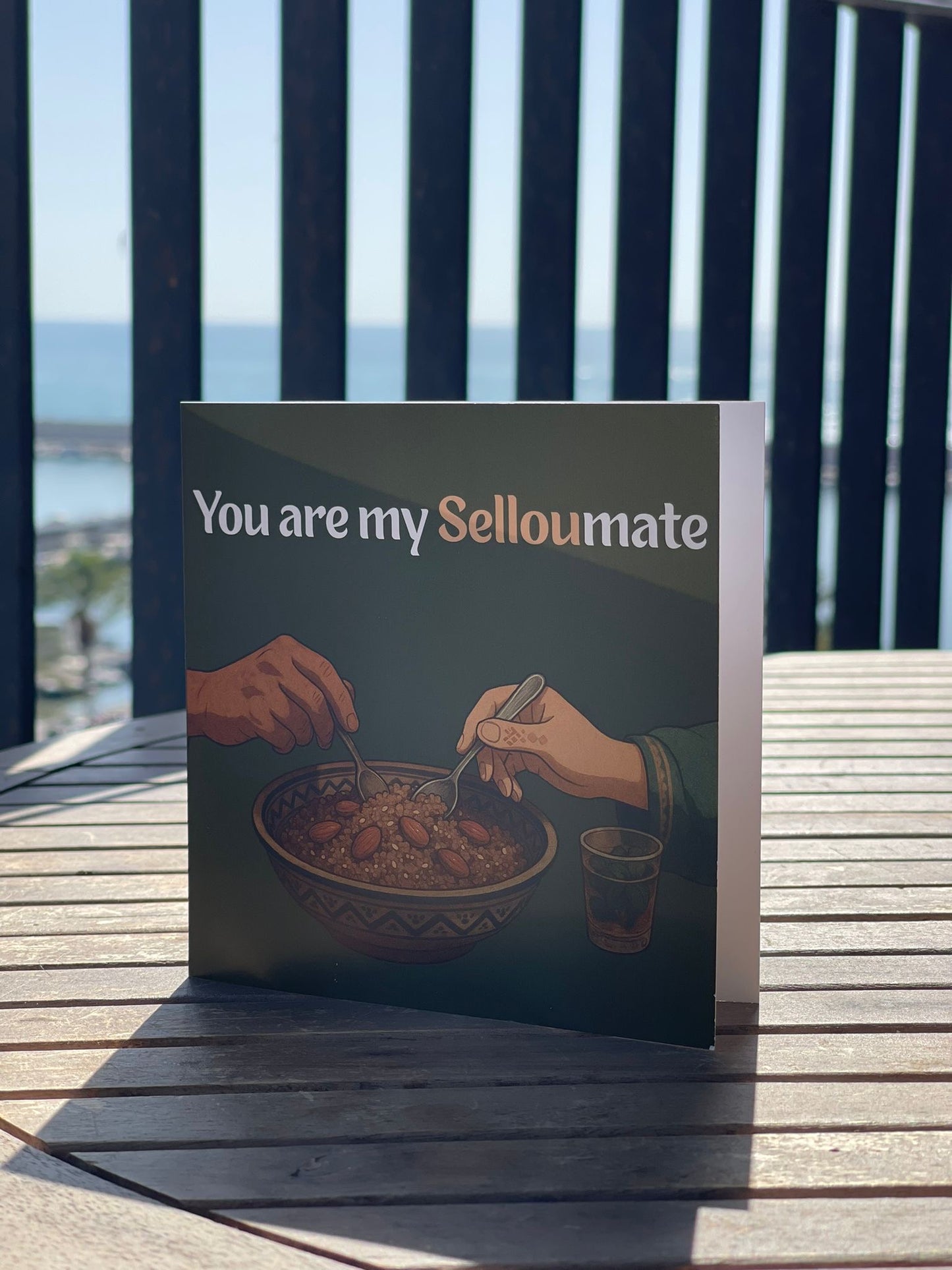 You are my SELLOUmate – Wenskaart met envelop
