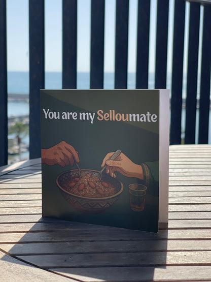 You are my SELLOUmate – Wenskaart met envelop