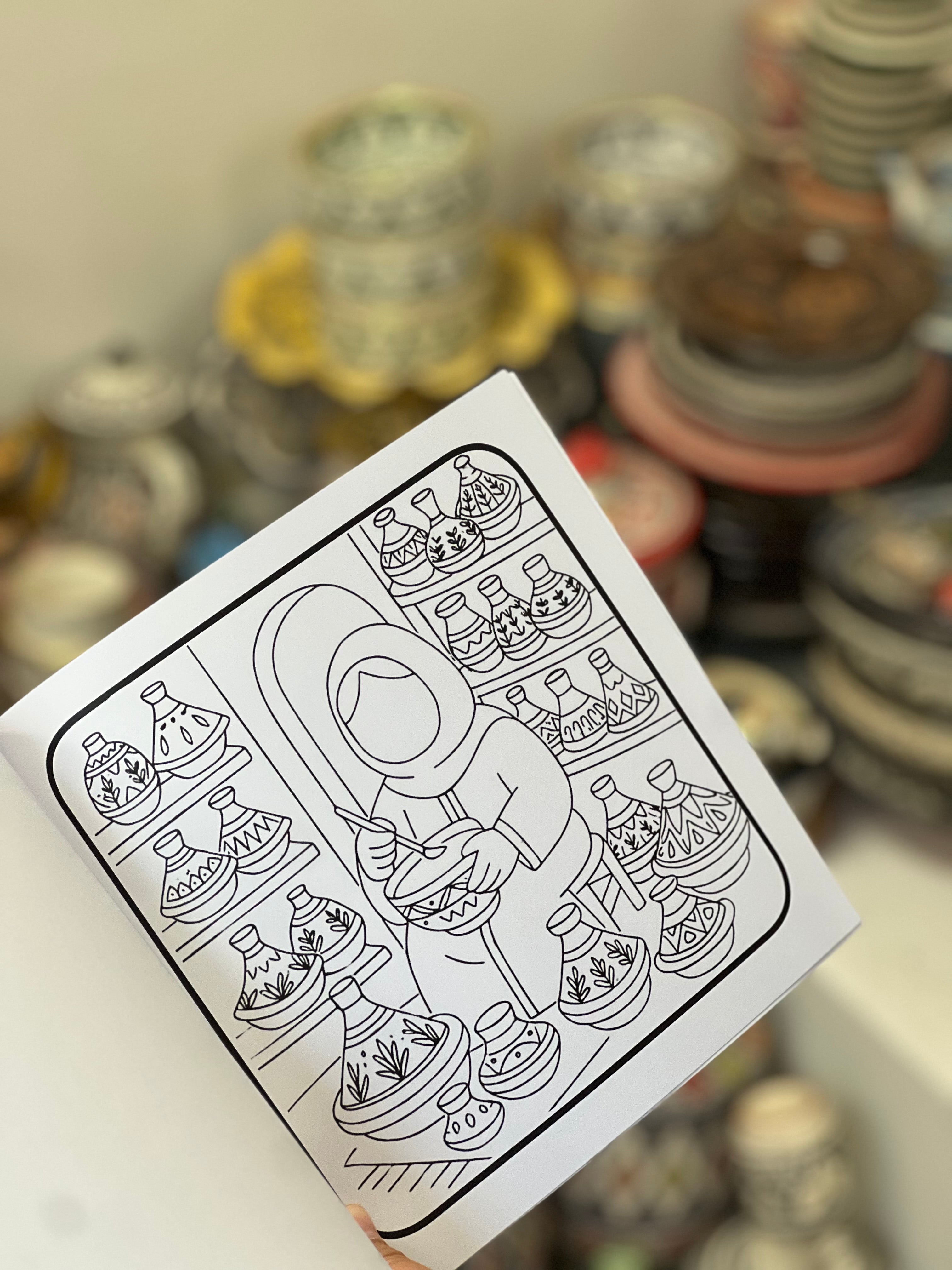 Libro para colorear Momentos marroquíes