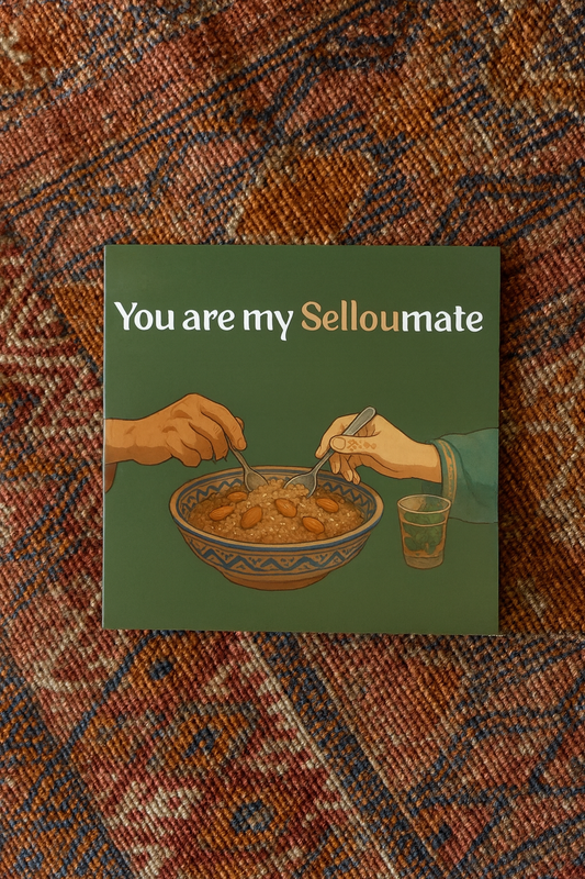You are my SELLOUmate – Wenskaart met envelop