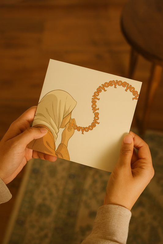 Yoeyoeyoey! – Wenskaart met envelop